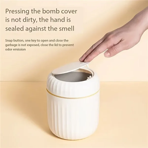 Mini Small Waste Bins Desktop Garbage Basket Home Table Plastic Trash Can Office Supplies Dustbins Sundries Barrel Box 3