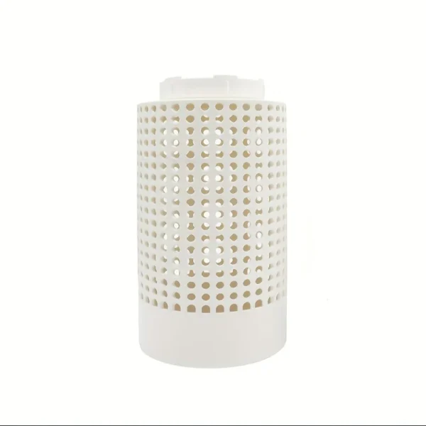 1 piece of white plastic earthworm compost bin with holes and lid, suitable for garden, courtyard, outdoor compost bin 6
