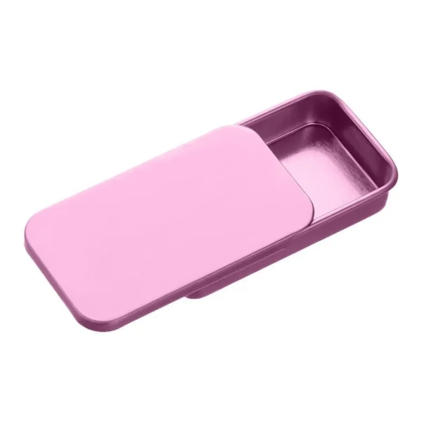 1pcs Mini Tin Box Bins Jar Rectangle Empty Box Portable Lipstick Cream Storage for Wedding Jewelry Candy Pill Cases Black Silver 6