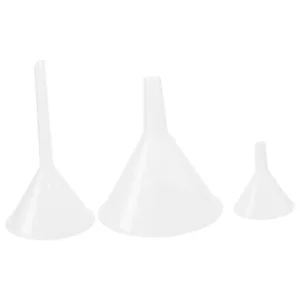 1/3Pcs Clear Plastic Funnel Set Practical Filling Tool Kitchen Funnel Filling Small Bottles