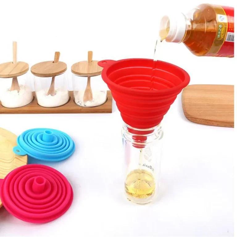 1Pcs Thick Food Grade Silicone Collapsible Telescopic Funnel Pour Oil Suitable For Kitchen Utensils - Image 3