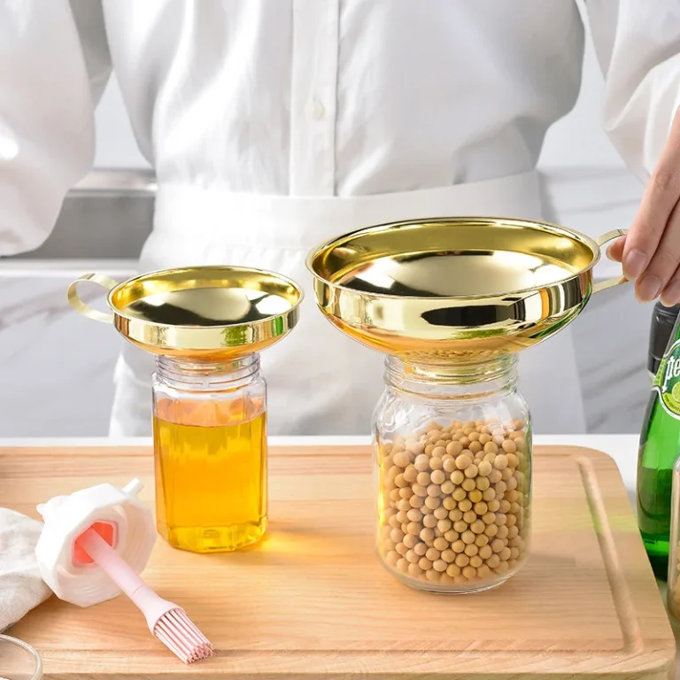 Stainless Steel Wide Mouth Funnel, Kitchen and Household Large Diameter Funnel, Multifunctional Jam Canning Funnel - Image 2