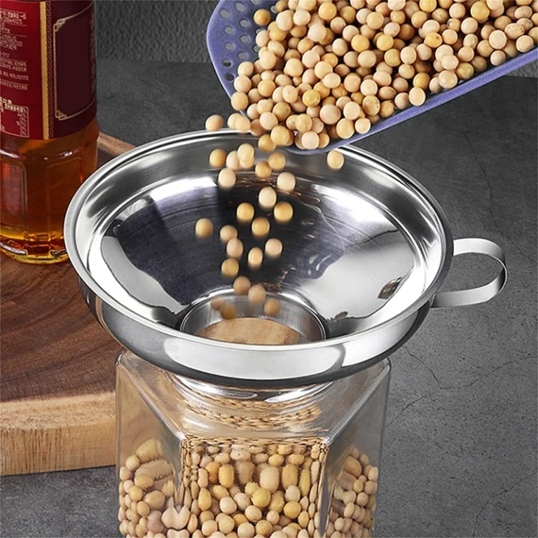 Stainless Steel Wide Mouth Funnel, Kitchen and Household Large Diameter Funnel, Multifunctional Jam Canning Funnel - Image 6