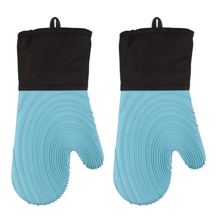 Flexible Silicone Oven Mitts Set For Cooking Kitchen Essentials Extra Long Professional Heat Resistant Gloves Baking Supplies