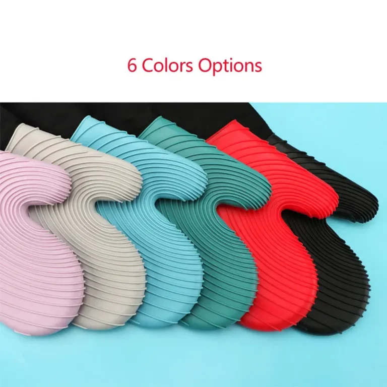 Flexible Silicone Oven Mitts Set For Cooking Kitchen Essentials Extra Long Professional Heat Resistant Gloves Baking Supplies - Image 2