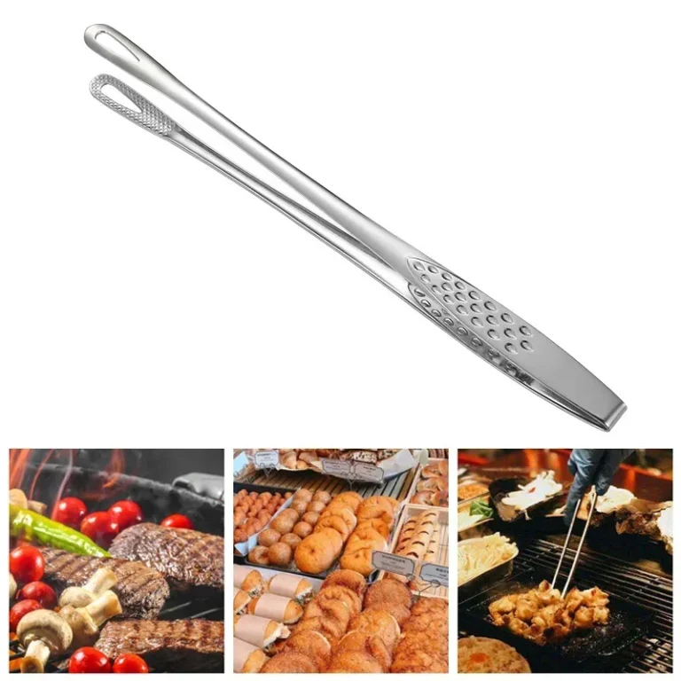 1Pc Stainless Steel Kitchen Tongs BBQ Grill Cooking Tweezers Barbecue Tongs Clip Salad Meat Tongs Food Tweezers Kitchen Utensils - Image 6
