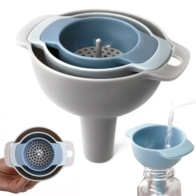 4 in 1 Funnels BPA-Free Food Grade Oil Funnel with Detachable Strainer Filter Multi-use Small Kitchen Funnel for Filling Bottles - Image 2