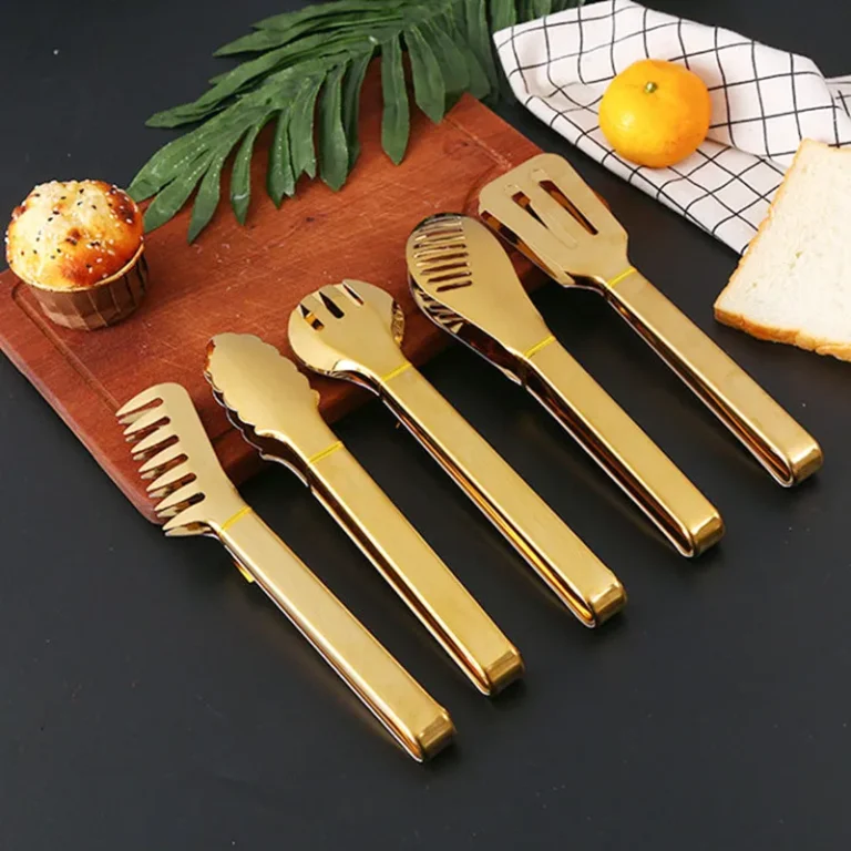 18-Styles Gold BBQ Food Tongs Steak Clip Stainless Steel Hollow Cake Bread Grill Clamp Cooking Utensils Kitchen Accessories - Image 2