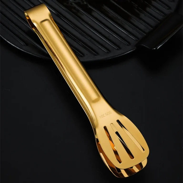18-Styles Gold BBQ Food Tongs Steak Clip Stainless Steel Hollow Cake Bread Grill Clamp Cooking Utensils Kitchen Accessories - Image 3