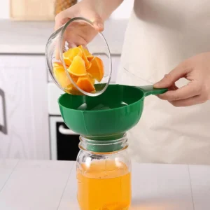NEW Plastic Canned Funnel Wide Mouth Funnel Jars Folding Funnel with Long Neck Liquid Filling Funnels Household Kitchen Gadget