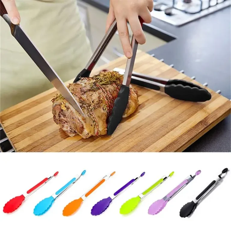 BBQ Gadgets Silicone Non-Slip Food Tong Kitchen Tongs utensil Cooking Tong clip Clamp BBQ Salad Tools Grill Kitchen Accessories - Image 2