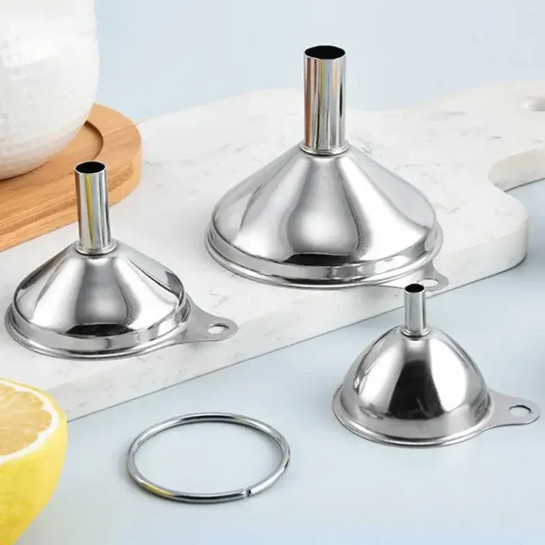 Stainless Steel Kitchen Funnel Set With Cleaning Brush Food Grade For Oil Liquid Jam Dry Handy And Reliable - Image 3