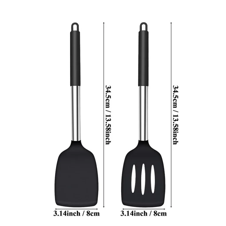 2Pcs Silicone Spatula Set Heat Resistant Nonstick Steak Spatula Kitchen Cooking Utensils Cookware Cooking Tool Set Spatula Kit - Image 6