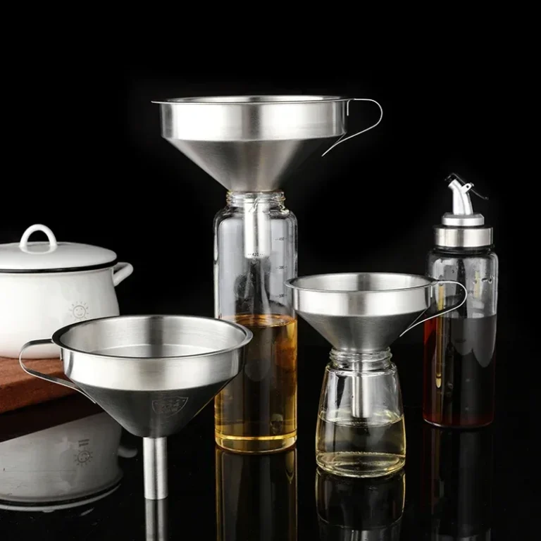 1Pcs 304 Stainless Steel Funnel Household for Canning Kitchen Tools Mini Small Funnel Wine Oil Liquid Metal Funnel - Image 2