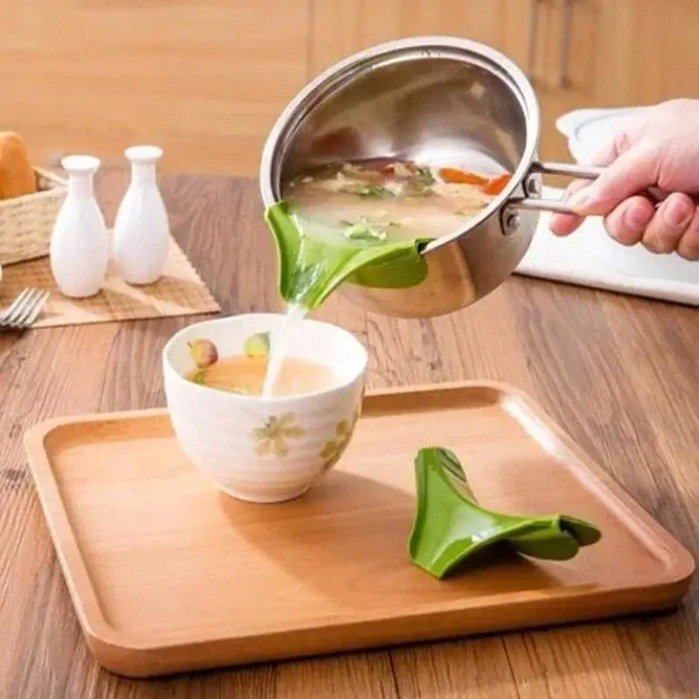 Creative Silicone FunnelTools Anti-spill Drain Pans Round Rims Deflector Liquid Funnels Soup Diversion Cooking Home Kitchen Tool - Image 2