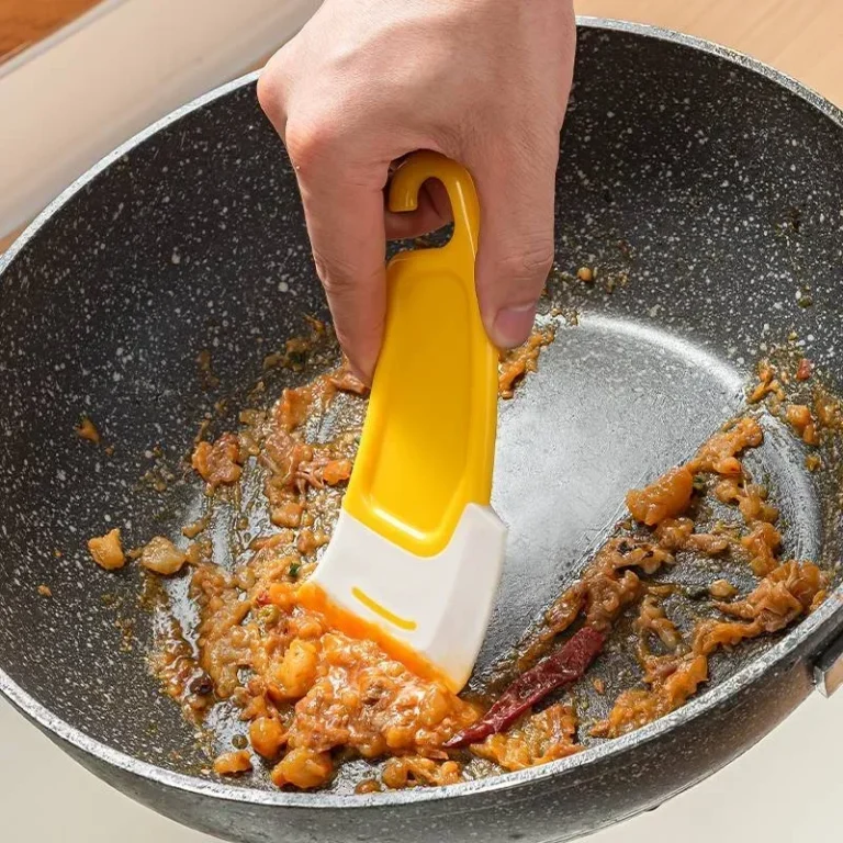 Cleaner Tools Cleaning Silicone Spatula Soft Blade Scraper Brush Dirty Pan Pot Dishes Silicone Kitchen Scraper Kitchen Utensils