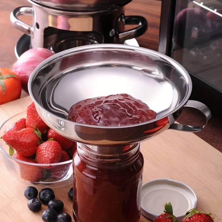 Stainless Steel Wide-mouth Funnel Jam Salad Dressing Funnel Large Multi-function Leak Oil Leak Kitchen Accessories Gadgets - Image 2