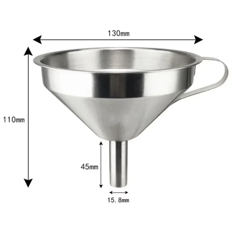 Funnel Kitchen 304 Stainless Steel Funnel Oil Liquid Funnel with Strainer Small Metal Food Oil Filter for Bottle Kitchen Gadgets - Image 2