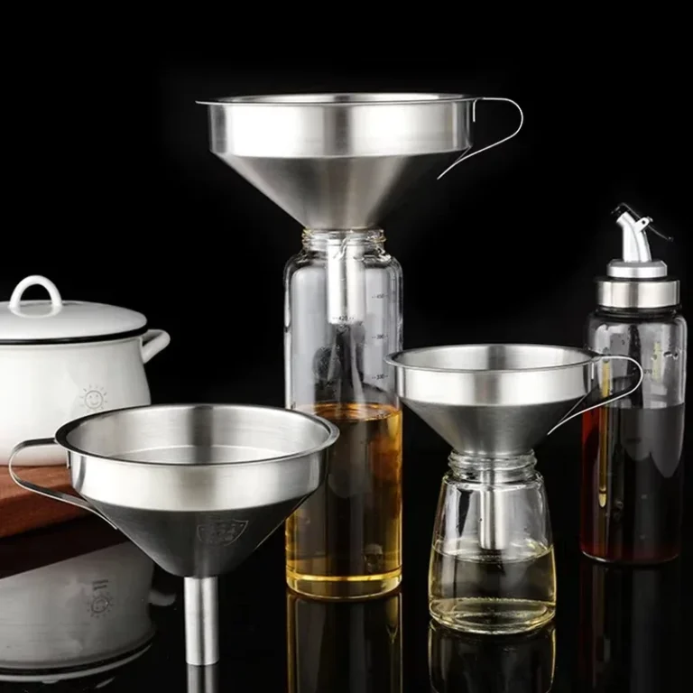 Funnel Kitchen 304 Stainless Steel Funnel Oil Liquid Funnel with Strainer Small Metal Food Oil Filter for Bottle Kitchen Gadgets - Image 3