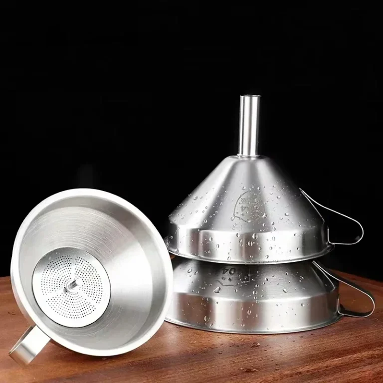 Funnel Kitchen 304 Stainless Steel Funnel Oil Liquid Funnel with Strainer Small Metal Food Oil Filter for Bottle Kitchen Gadgets - Image 5
