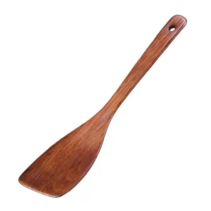 1PC Wood Spatula Eco Friendly Kitchen Cooking Utensil Non Deform Leak Proof Handle Rice Spoon Tool
