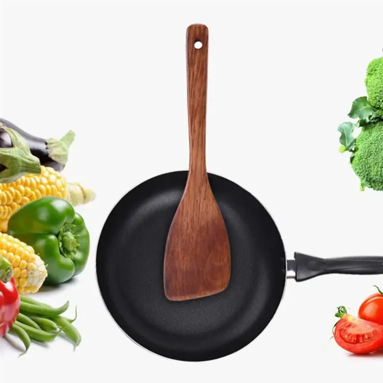 1PC Wood Spatula Eco Friendly Kitchen Cooking Utensil Non Deform Leak Proof Handle Rice Spoon Tool - Image 3