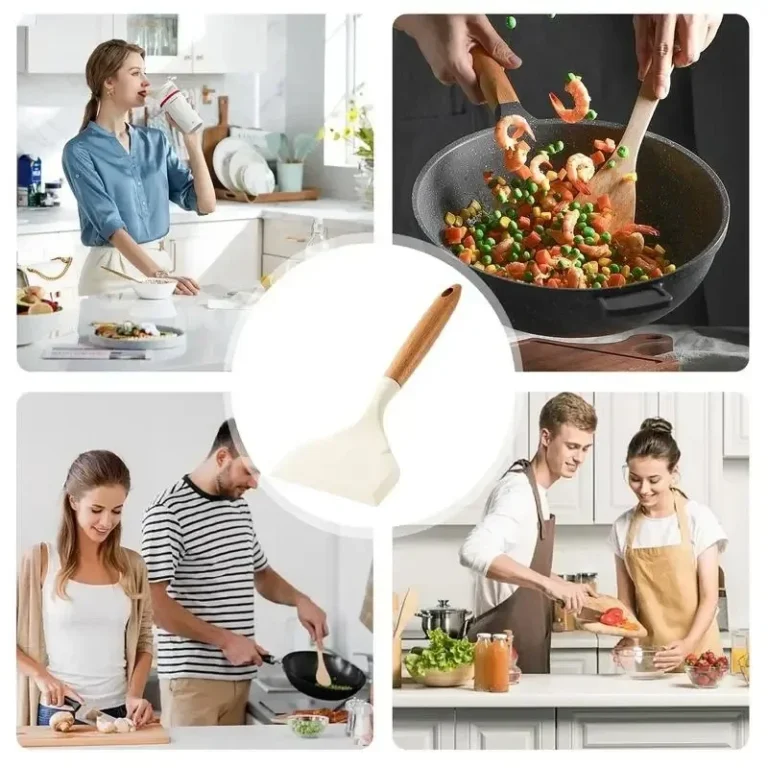 Silicone Spatula Cooking Utensils Beef Meat Egg Kitchen Scraper Wide Pizza Shovel Frying Non Stick Spatula Kitchenware Tools - Image 5