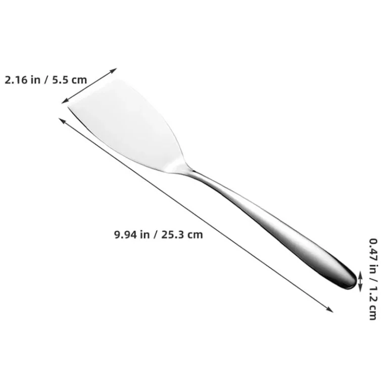304 Stainless Steel Cooking Spatula Turner Steak Pancake Frying Shovel Cooking Flipping Serving Utensils for Steak Pizza Pancake - Image 2