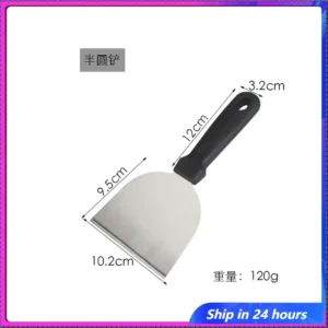 Kitchen Utensils Stainless Steel Cooking Spatula Deep Fried Plate Grill Pancake Steak Spatula Pizza Cake Transfer Spatula