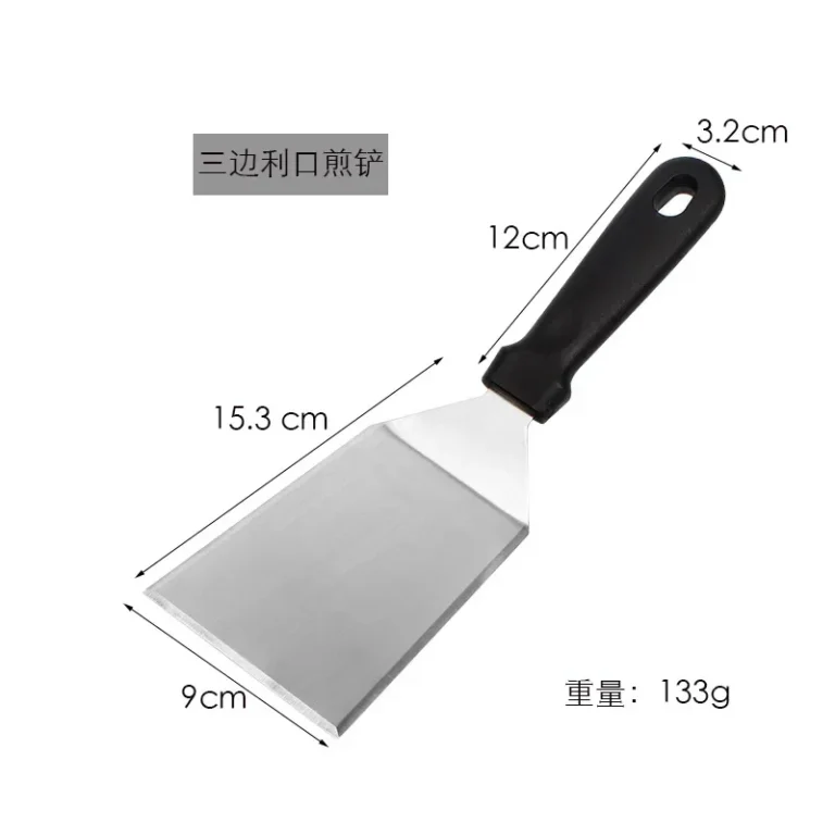 Kitchen Utensils Stainless Steel Cooking Spatula Deep Fried Plate Grill Pancake Steak Spatula Pizza Cake Transfer Spatula - Image 5