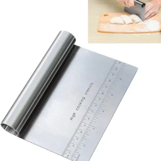 Stainless Steel Cake Scraper Pastry Cutters Baking Cake Cooking Dough Scraper Fondant Spatulas Edge DIY Baking Decorating Tools