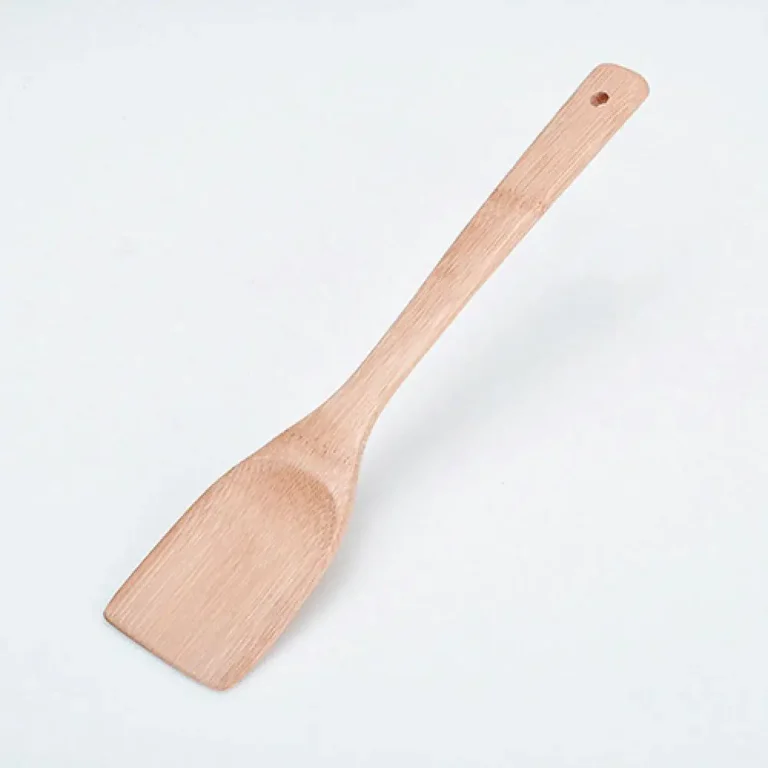1 Pc Bamboo Cooking Utensils Anti-Slip Kitchen Tool Eco-friendly Wooden Spatula Spoon Shovel Soup Cookware BPA Free Professional - Image 2