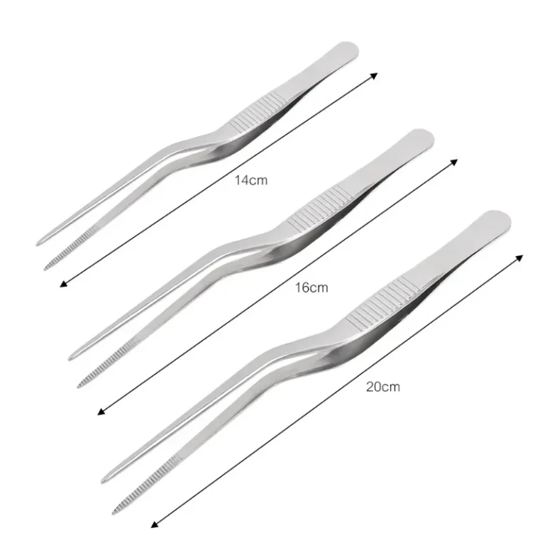 3/1Pcs Kitchen Tweezer Utensil BBQ Tweezer Food Clip Kitchen Bar Chief Tong Stainless Steel Portable for Picnic Barbecue Cooking - Image 6