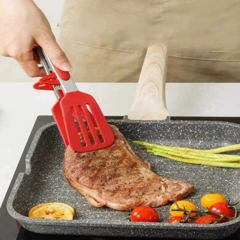 Kitchen Tools 9-inch Stainless Steel Food Clip, Silicone Clip, Bread Clip, Kitchen Supplies, Barbecue Outdoor Tools - Image 2