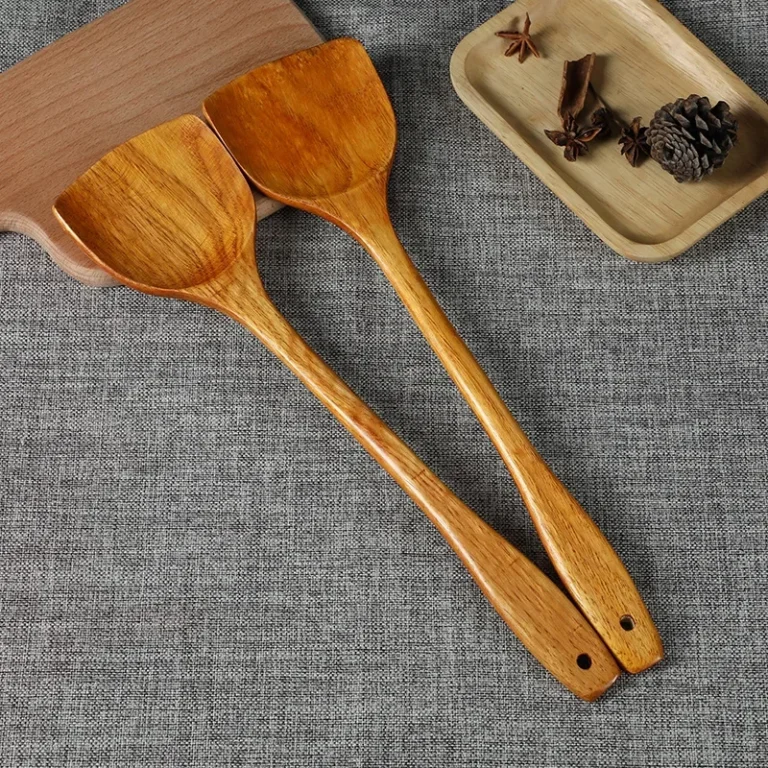 Wood Spatula Non Stick Turners Pancake Kitchen Frying Pan Tools Mixing Holder Cooking Utensils Dinner Food Wok Shovels Supplies - Image 4