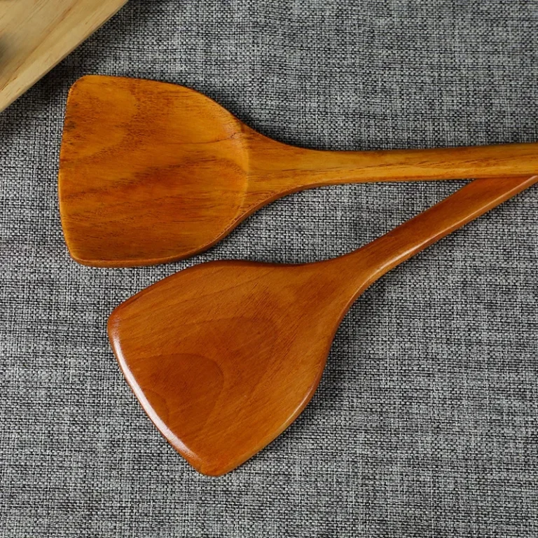 Wood Spatula Non Stick Turners Pancake Kitchen Frying Pan Tools Mixing Holder Cooking Utensils Dinner Food Wok Shovels Supplies - Image 5