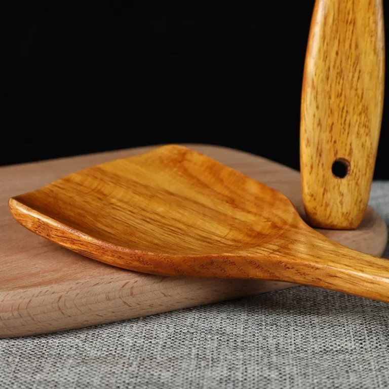 Wood Spatula Non Stick Turners Pancake Kitchen Frying Pan Tools Mixing Holder Cooking Utensils Dinner Food Wok Shovels Supplies - Image 6