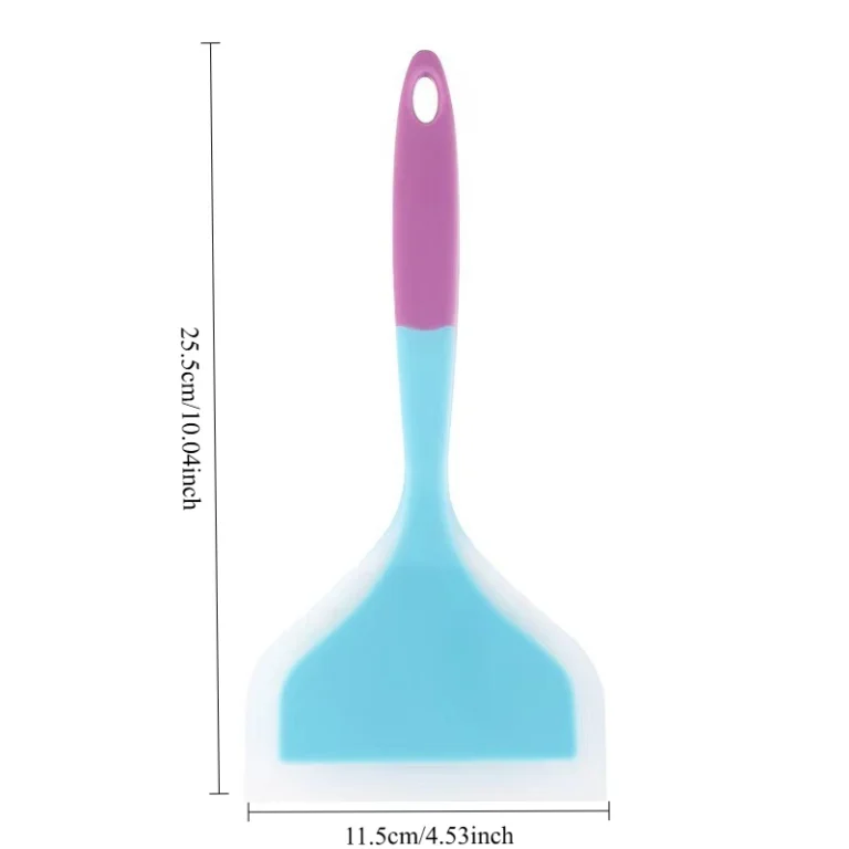 Silicone Spatula - Non-stick Skillet, Heat Resistant Kitchen Utensil for Cooking, Perfect for Pancakes, Steaks and Grills - Image 5
