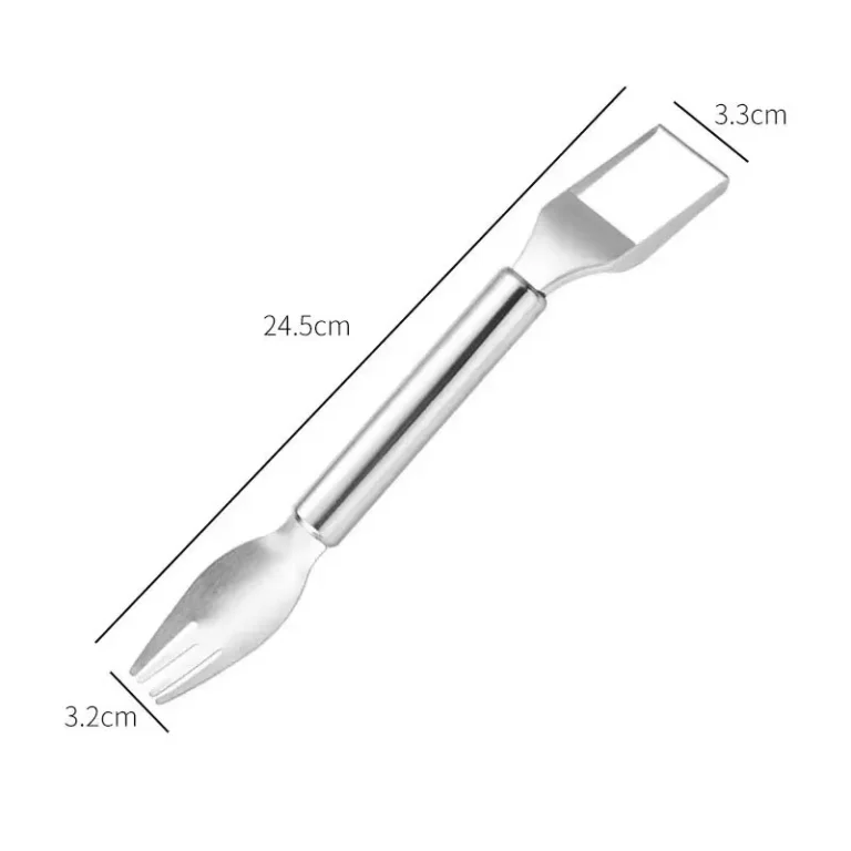 2025 Newest Watermelon Slicer Tool Stainless Steel Fruit Cutter Dual Head Watermelon Fork Melon Cutter Kitchen Gadgets - Image 4