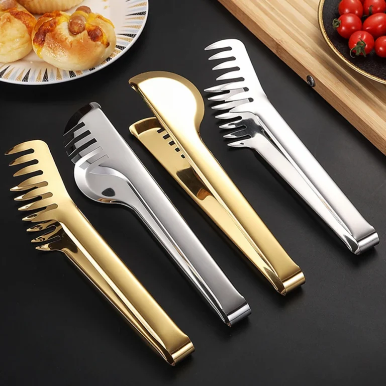 Stainless Steel Gold Kitchen BBQ Tongs Multiple Styles Cake Clip Food Steak Clamp Kitchenware Accessories Home Cooking Utensils - Image 5