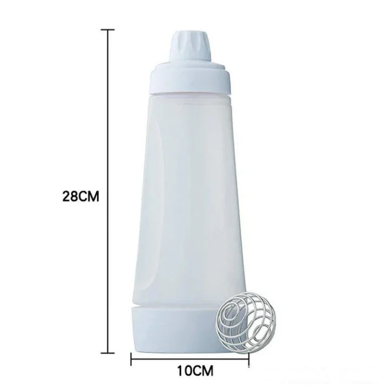 Pancake Batter Bottle Battler Mixer With Blender Ball Wire Whisk For Restaurant Baking Pancakes Cupcakes Muffins Crepes And More - Image 6