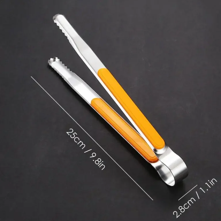 Cooking Tongs Kitchen Stainless Steel Tongs Kitchen Utensils Metal Heat Resistant Non-Slip Heavy Duty Insulation Tongs BBQ - Image 6