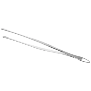 2 Pcs Stainless Steel Tweezers Kitchen Tongs Cooking Utensils Food BBQ Small Tongs Silicone Tips Reusable Smooth Premium