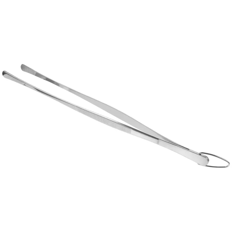 2 Pcs Stainless Steel Tweezers Kitchen Tongs Cooking Utensils Food BBQ Small Tongs Silicone Tips Reusable Smooth Premium - Image 5