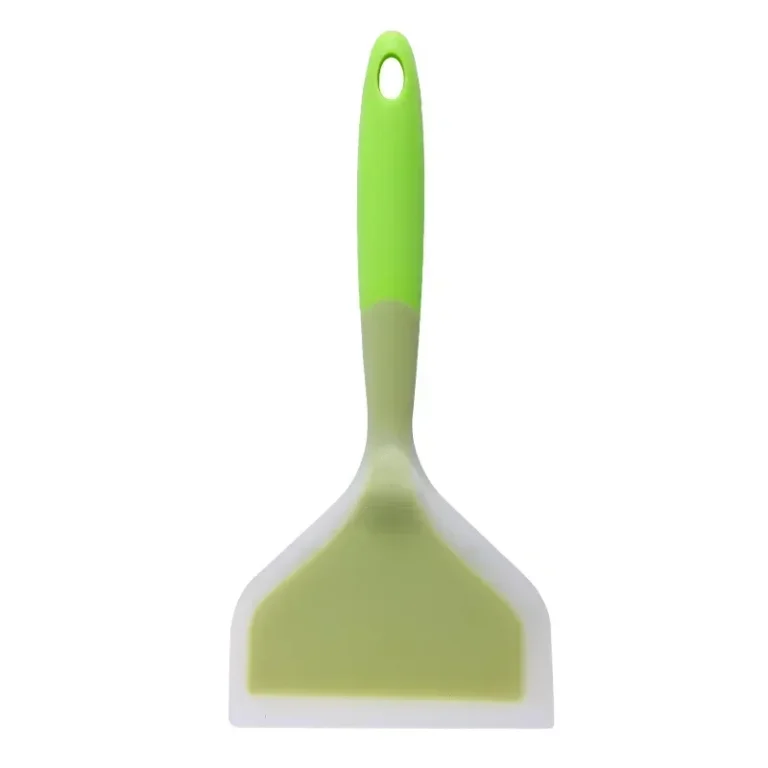 Transparent Two-color Silicone Wide Mouth Frying Spatula Translucent Jade Cooking Spatula Kitchen Utensils Silicone Spatula - Image 6