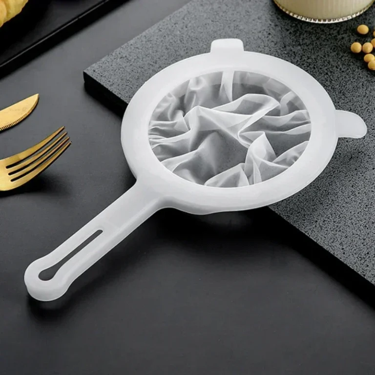 200 Mesh Kitchen Filter Fine Mesh Strainer Sieve Nylon Filter Spoon Plastic Soy Milk Juice Yogurt Food Strainer Kitchen Utensils - Image 3