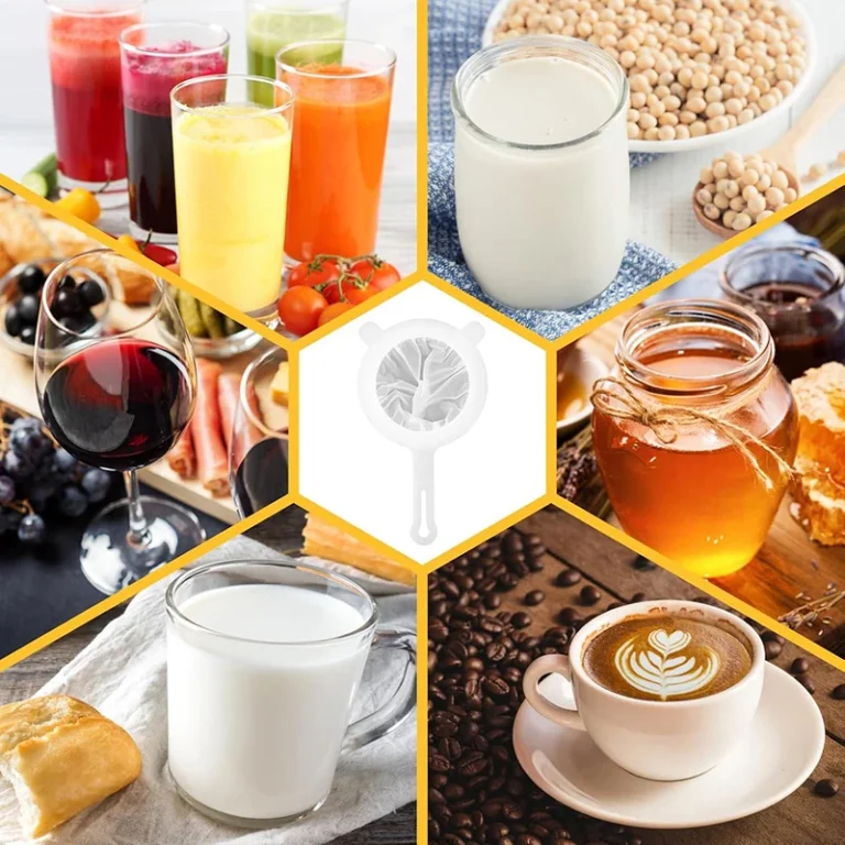 200 Mesh Kitchen Filter Fine Mesh Strainer Sieve Nylon Filter Spoon Plastic Soy Milk Juice Yogurt Food Strainer Kitchen Utensils - Image 5