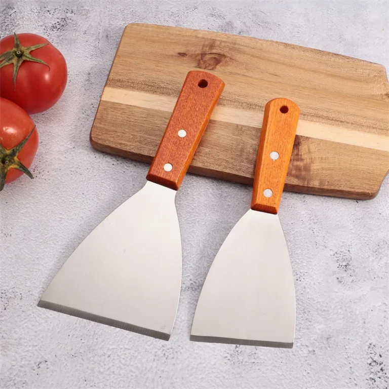 Stainless Steel Blade Grill Slant Edge Scraper Burger Spatula Turner Non Stick Pizza Shovel Pancake Beef BBQ Cooking Utensils - Image 3