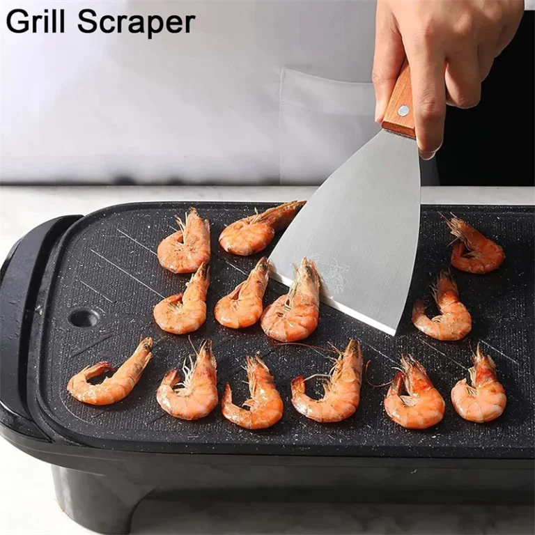 Stainless Steel Blade Grill Slant Edge Scraper Burger Spatula Turner Non Stick Pizza Shovel Pancake Beef BBQ Cooking Utensils - Image 5