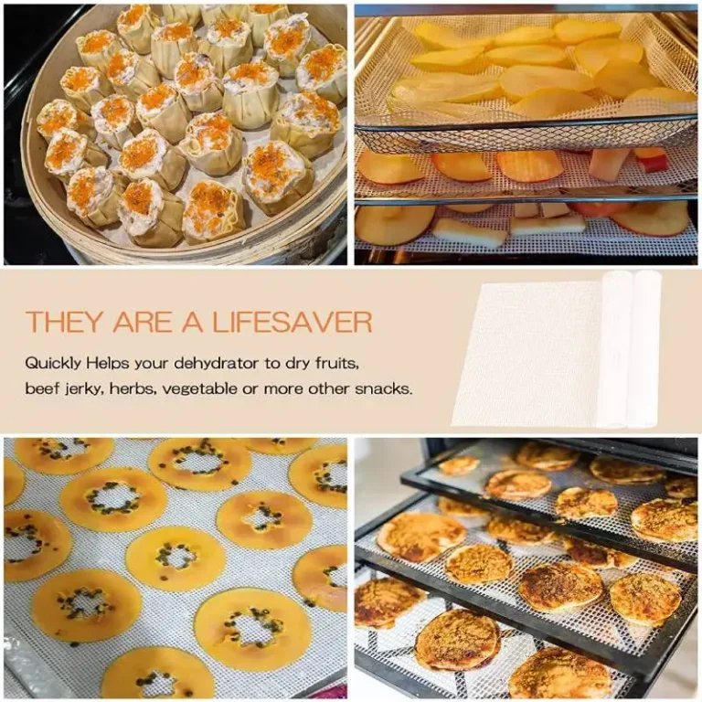 2pcs Silicone Sheet Steamer Pad Non-stick Food Fruit Dehydrator Mats Square Mesh Dehydrator Tray Steamer Mat for Fruit Dryer - Image 4